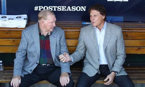 Former St Louis Cardinals Managers Red Schoendienst L And Tony La
