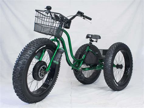 Pin On Electric Fat Tire Trike Adult Tricycle Green Apple