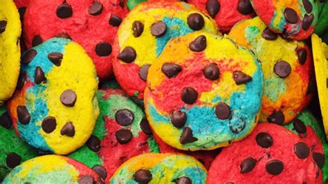 Dying For Chocolate Rainbow Chocolate Chip Cookies To Celebrate Pride