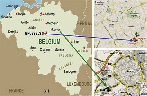 Belgium strongly globalized economy and its transport infrastructure are integrated with the rest of europe. (a) Belgium country map, (b) shows the exact sampling location for... | Download Scientific Diagram