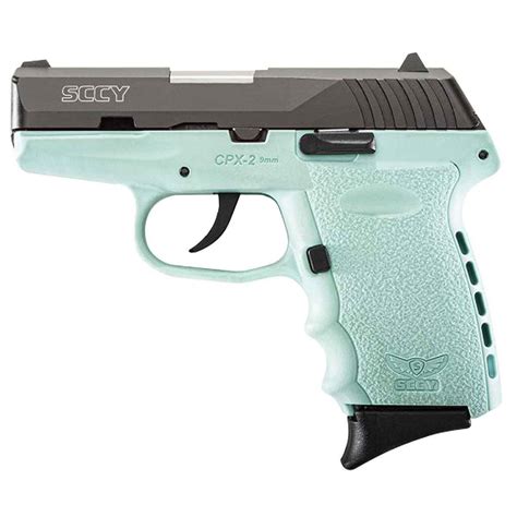 Sccy Cpx 2 Carbon 9mm Luger 31in Robin Egg Blue Pistol 101 Rounds