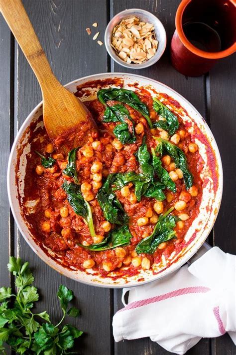 Spanish Chickpea And Spinach Stew Lazy Cat Kitchen Recipe Healthy