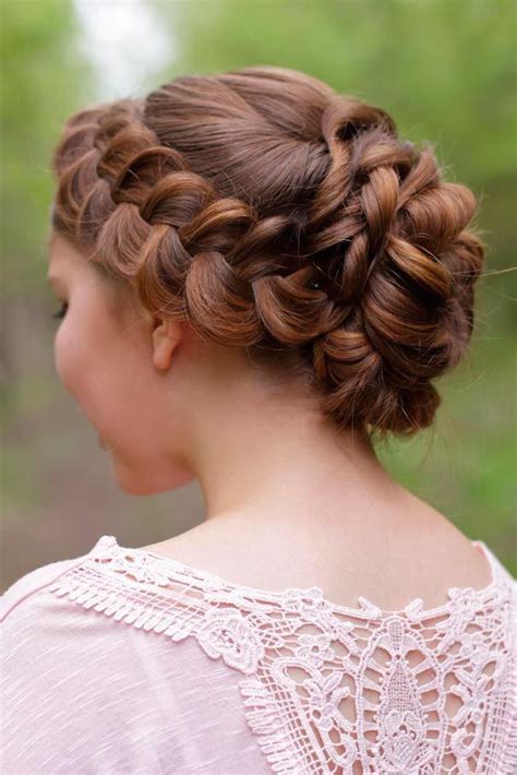 42 Braided Prom Hair Updos To Finish Your Fab Look Braided Prom Hair Short Hair Styles Easy