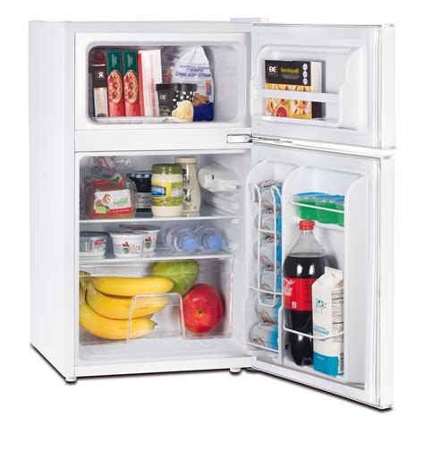 Rca Cu Ft Two Door Mini Fridge With Freezer Rfr White Weltecinc