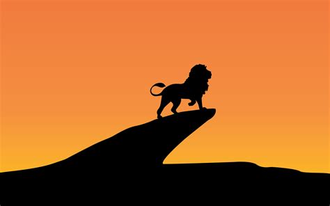 Lion King Silhouette Minimal 4k 8k Wallpapers Hd Wallpapers