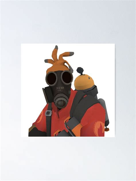 Tf2 2009 Red Pyro Poster Poster For Sale By Trackballprints Redbubble