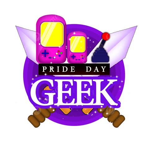 Geek Clipart Transparent Background Geek Pride Day Typography With