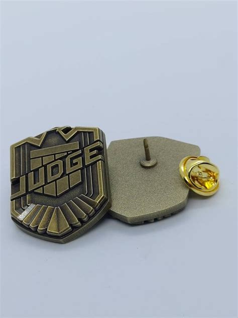 Judge Dredd Badge Lapel Pin SOLID METAL Etsy