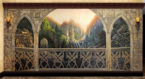 Rivendell Lord Of The Rings Wallpaper Painting