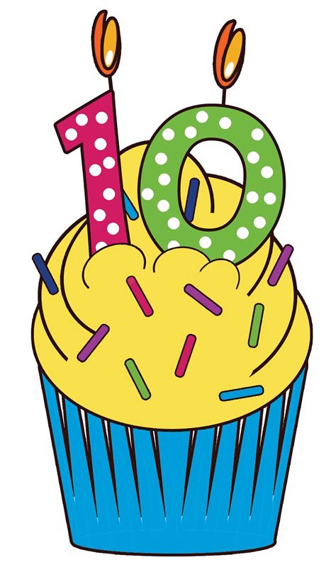 10th Birthday Cake Clipart Clip Art Library Images And Photos Finder
