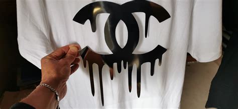 Chanel Logo Dripping Sticker Iron On Customeazy