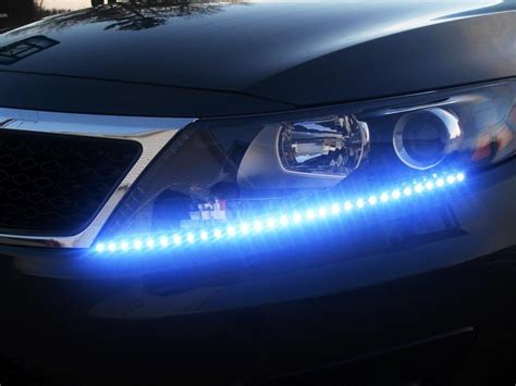 Auto Accessories Headlight Bulbs Car Ts Blue 30 Cm Flexible Led