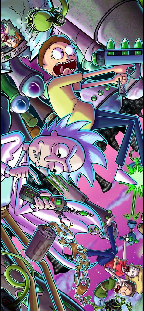 Download 45 Cool Iphone Wallpapers Rick And Morty Foto Gratis Postsid