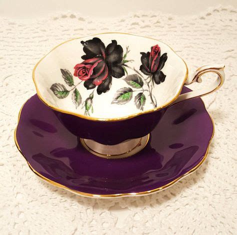 Rare Royal Albert Bone China Purple By Catladycollectibles On Etsy Purple Tea Cups Tea Cups