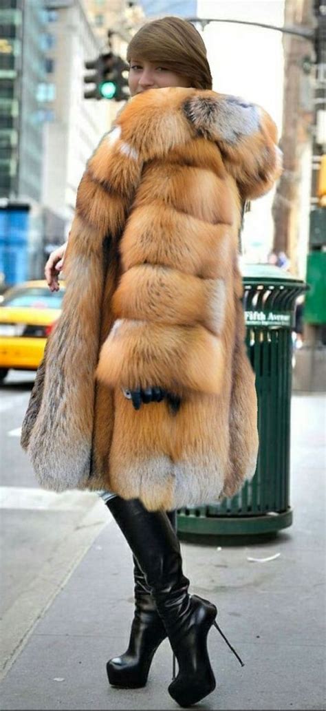 Fox Fur Coat Fur Coats Bad And Bougie Fabulous Fox Fur Clothing Vintage Fur Red Fox Fur