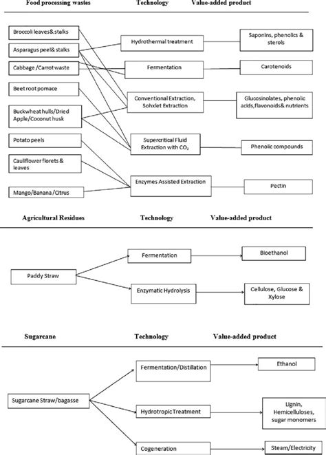 1 Value Chain Of Various Agro Based Wastes Download Scientific Diagram