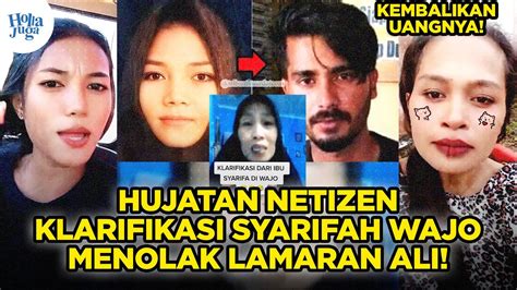 Hujatan Netizen Klarifikasi Syarifah Wanita Wajo Nolak Asib Ali Bhore