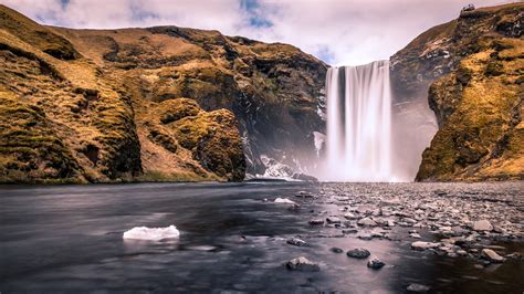 Waterfall Photo During Daytime Iceland Hd Wallpaper Wallpaper Flare