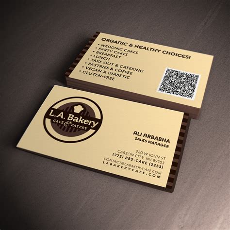 You can customize any design with your own text and logo for free. LA Bakery - Logo & BC Redesign | No Mind Design