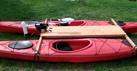 How To Connect Two Kayaks Together White Boat