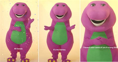 Barney The Dinosaur Is On Tiktok And He Wants To Check In On You