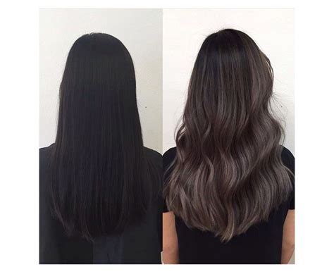 Ash And Charcoal Tones On Black Hair Hair Styles Black Hair Balayage