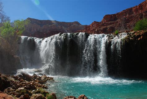 Navajo Falls Waterfall In Arizona Thousand Wonders