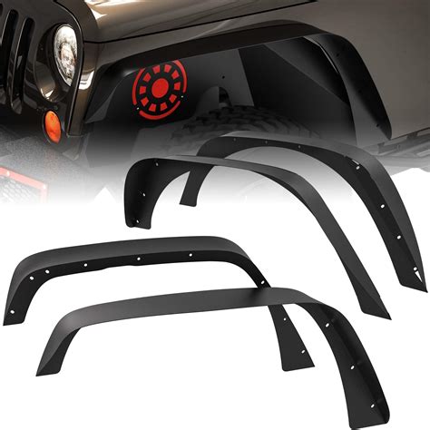 Buy Oedro Flat Front And Rear Fender Flares Compatible With 2007 2018