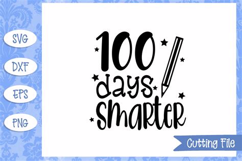 100 days smarter svg file