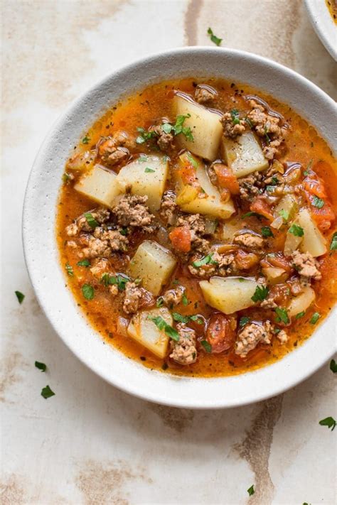 Kid friendly instant pot recipes are a must in our house. Instant Pot Hamburger Soup | Recipe | Soup with ground ...