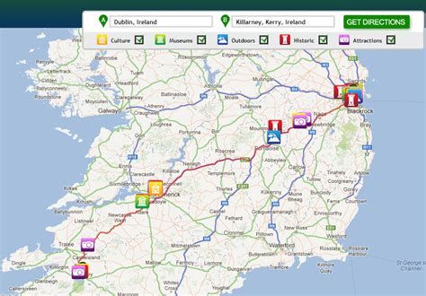 Ireland Travel Tool Plan Your Driving Route With My Discover Ireland