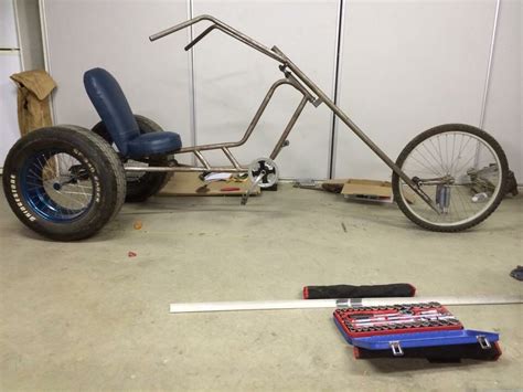 Custom Gladiator Chopper Trike Built From Recycled Bikes And Old Car