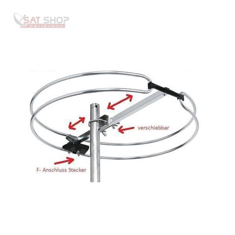 Darüber kann die externe antenne ange­schraubt werden. UKW Ringdipol Antenne, 17,90 €, SAT-Shop Heilbronn ...