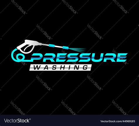 Pressure Washing Business Logo Design Template Vector Image