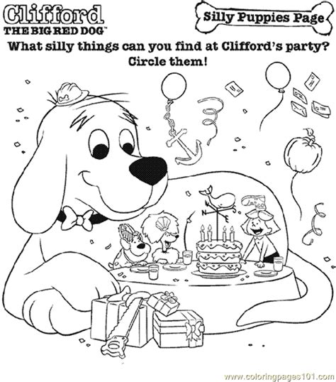 Table of contents emily is playing with clifford coloring page free clifford coloring pages to download and print for free Coloring Pages Sillypuppiespage Bw (Cartoons > Clifford) - free printable coloring page online
