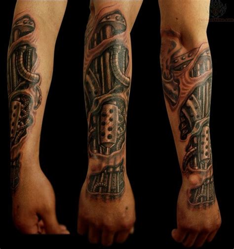 Tatuajes En 3d Más De 55 Ideas En Fotos Para Que Te Inspires Tatuajes Biomecanicos Tatuaje