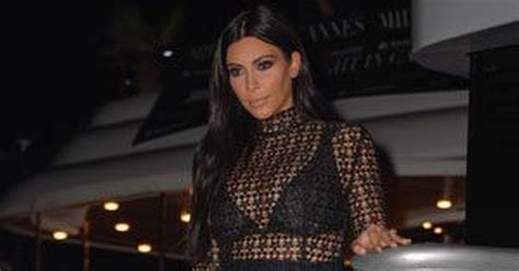 Kim Kardashian Stuns In A Fishnet Dress At The Cannes Lions Festival