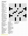 Usa Today Crossword Printable Version - Printable Crossword Puzzles Online