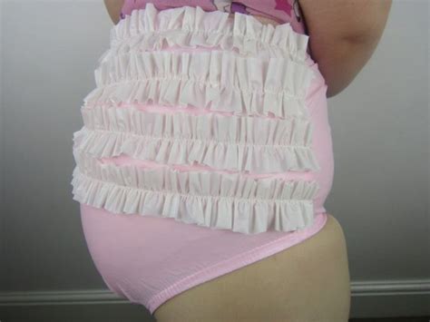 Pink Frilly Bottom PVC Plastic Pants Adult Diaper Nappy Etsy Pink