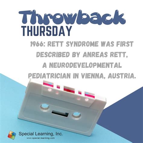 Rett Syndrome History For Throwback Thursday Autism Training Applied