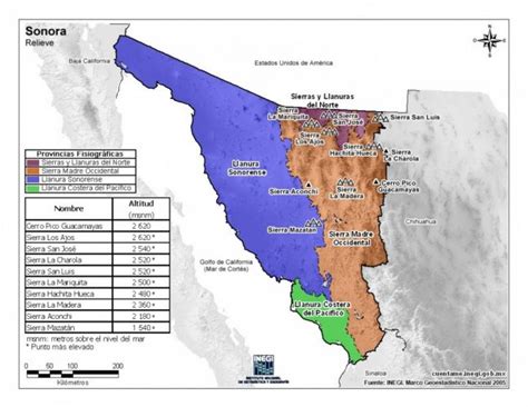 Mapa Del Estado De Sonora Con Municipios Mapas Para Descargar E