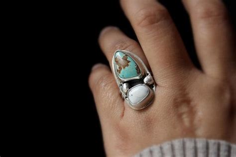 Ready To Ship Royston X White Buffalo Turquoise Sterling Silver Ring