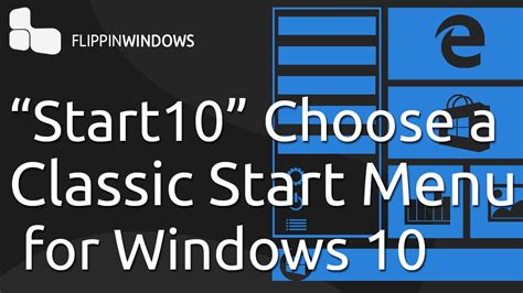 Classic Start Menu For Windows 10 Youtube
