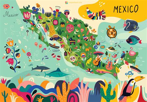 Los 7 Mejores Mapas De México Para Imprimir Etapa Infantil