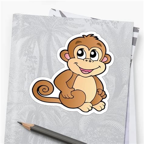 Baby Monkey Stickers By Tabaslimo Redbubble