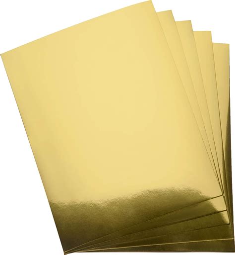Metallic Gold Paper Cardstock Stationary Sheets 60 Pack Printable