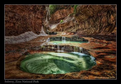 Emerald Pools Of Subway Zion National Park National Parks Zion