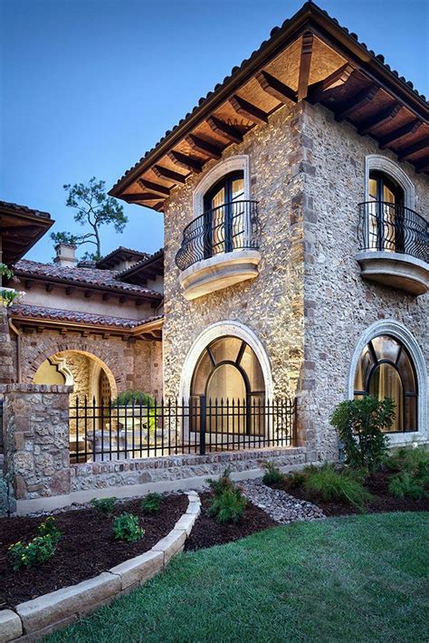 Tuscan Architecture Mediterranean Homes Tuscan House Facade House