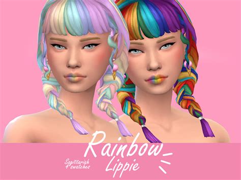 The Sims Resource Rainbow Lippie