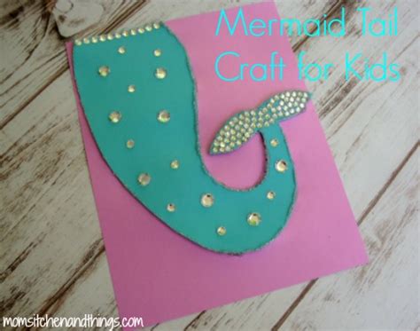 Mermaid Tail Craft For Kids Crafty Morning